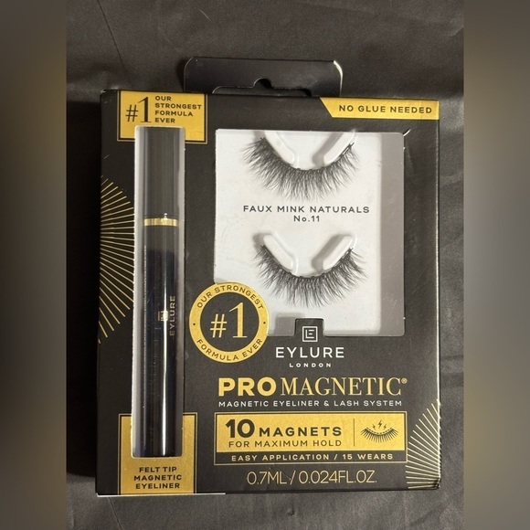 Eylure Promagnetic Felt Tip Eyeliner & 10 Magnets #1 Eyelashes NEW - Picture 8 of 10